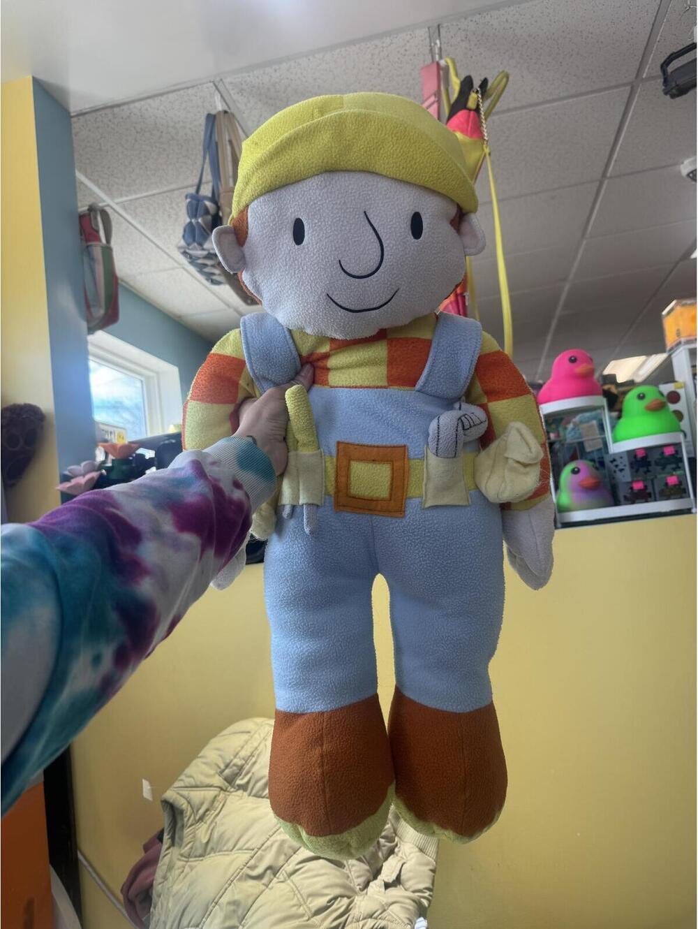 Huge vintage bob the builder plush stuffed animal